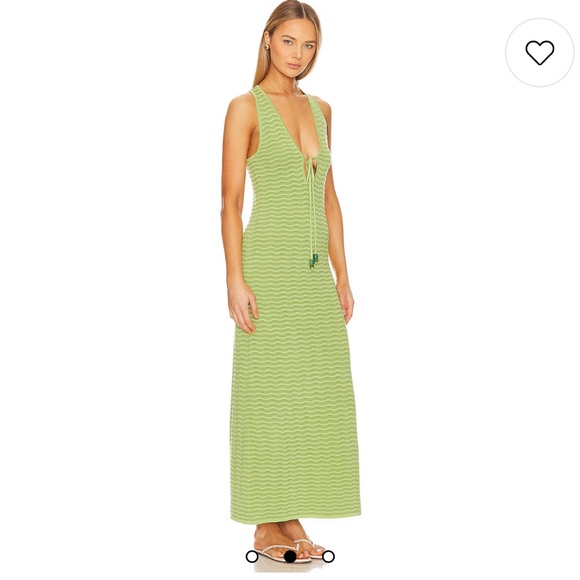 Devon Windsor Jude Dress in Kiwi - Picture 2 of 5